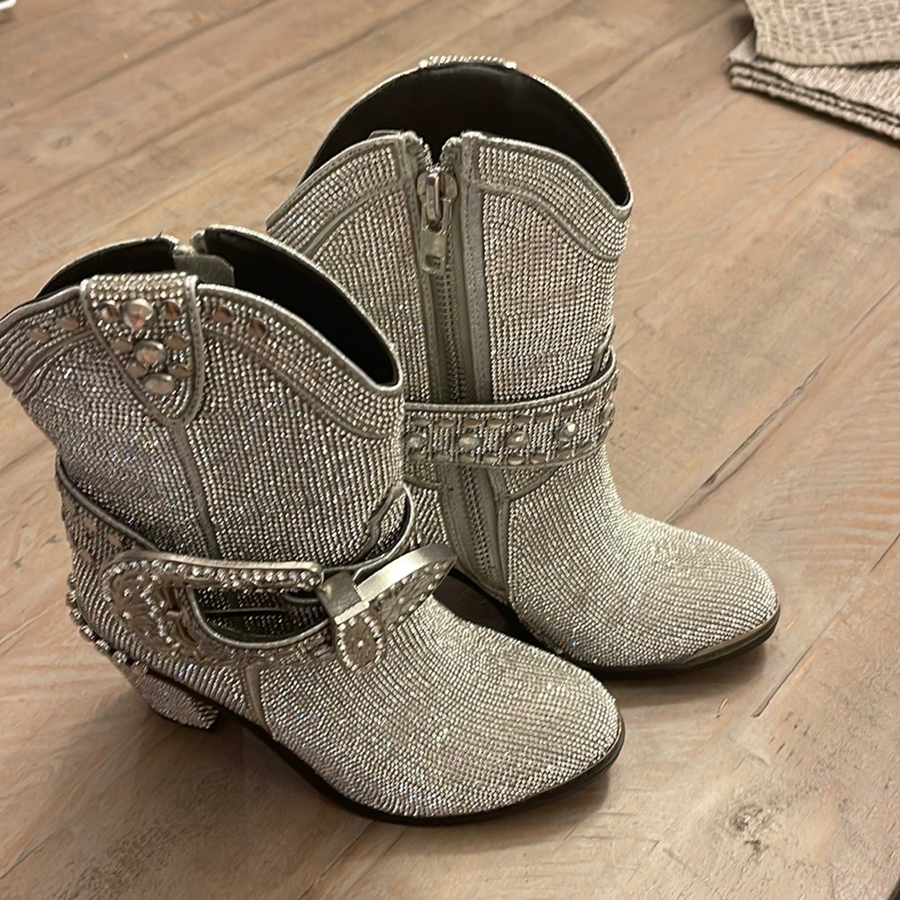 Rhinestone cowboy booties